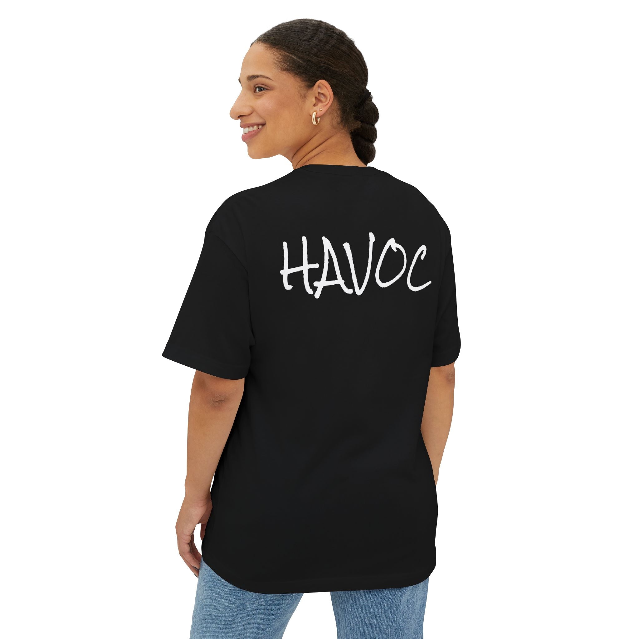Havoc Graphic Tee — Oversized Boxy Black T-Shirt