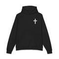 HAVOC, Minimal Distressed Cross Hoodie — Christian Faith Pullover